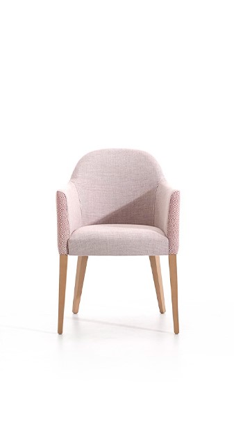 Silla para tanatorio rosa