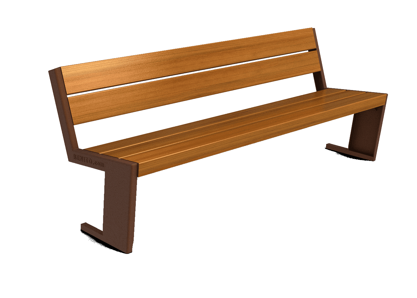 banco de madera para tanatorios
