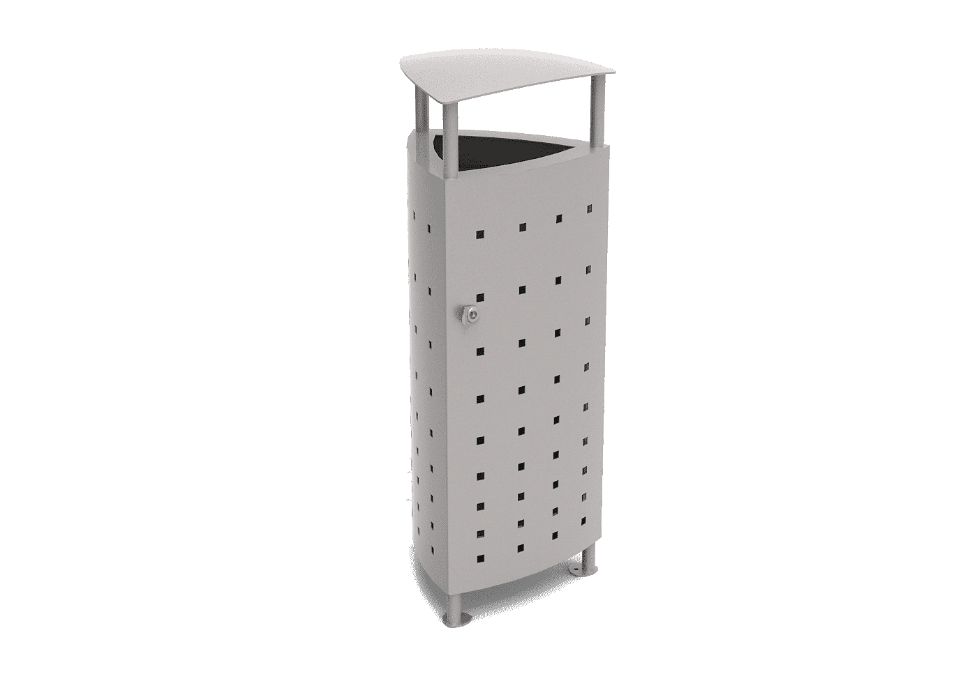 mobiliario exterior para tanatorios papelera metalica 1