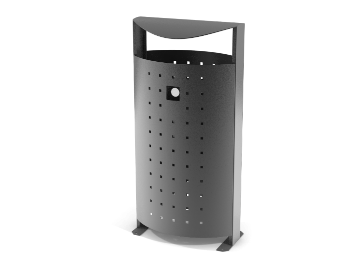 mobiliario exterior para tanatorios papelera metalica 2